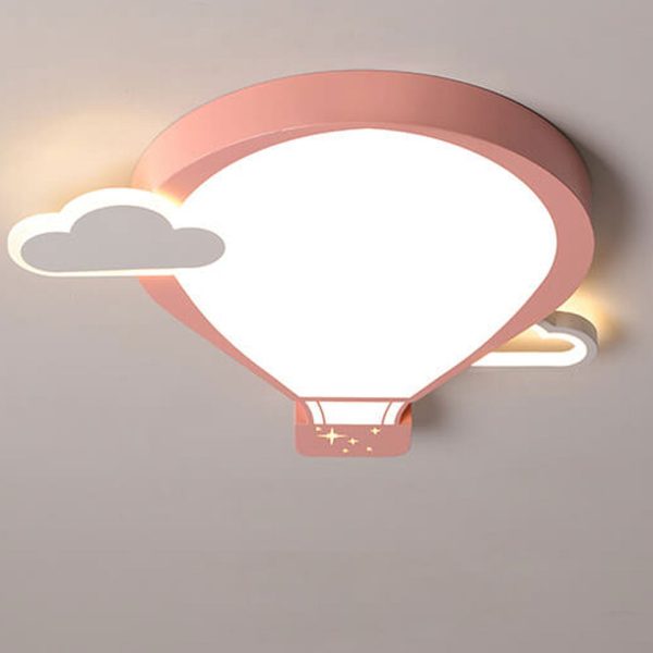 Cartoon Hot Air Balloon Kid LED Flush Mount Ceiling Light - Image 4