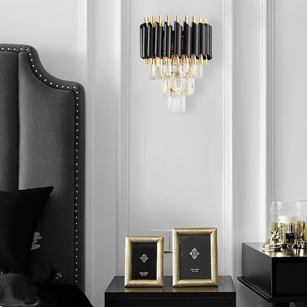 Creative Metal Crystal Glass LED Postmodern Wall Sconce Lighting - Image 3