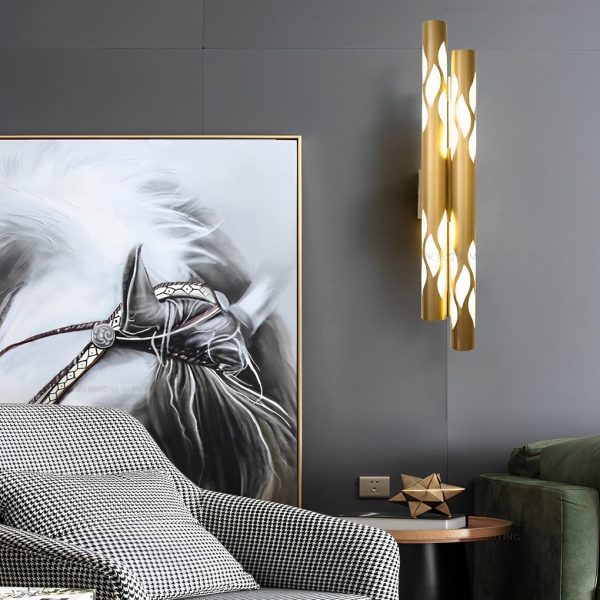 Flames Hollow Up And Down Lighting LED Nordic Wall Sconce Lighting - Image 2