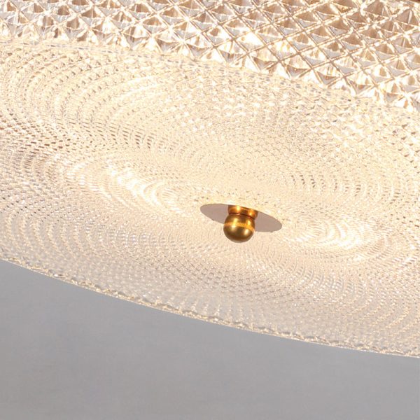 Round Acrylic LED Dimmable with Remote Control Retro Ceiling Lights Fixture - Image 5