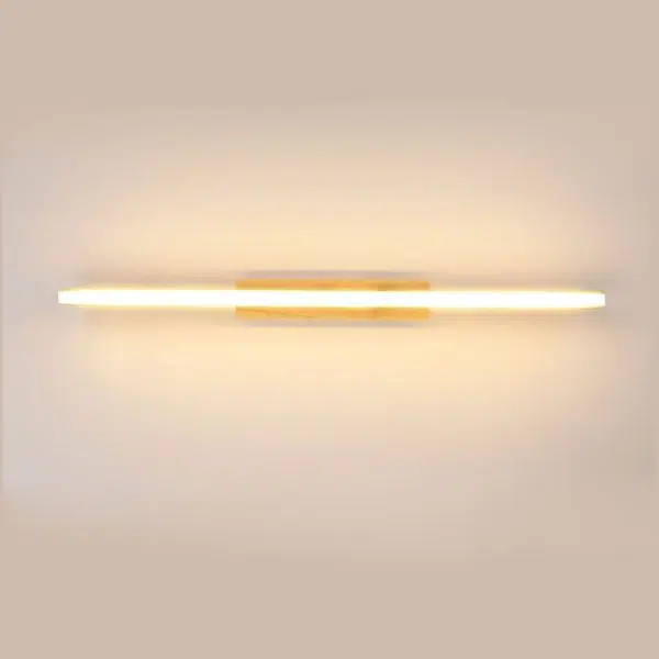 Nordic Minimalist Log Strip Vanity Light LED Wall Sconce Lamp - Image 3
