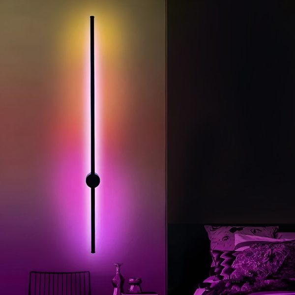 Remote Control RGB Long Strip LED Wall Lamp Sconces Wall Lights - Image 5
