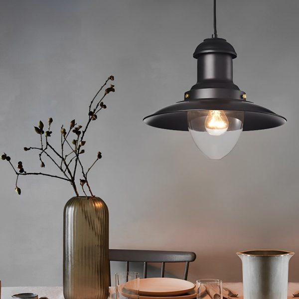 Round Retro Metal Hat Industrial Style Small Chandelier Pendant Lights - Image 2