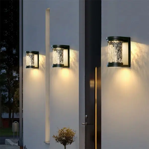 Modern Luxury Glass Stereoscopic Luminescence Cylindrical LED Wall Light - Image 5