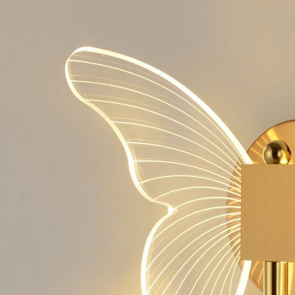 Butterflies Luxury Creative Three Step Dimming Modern LED Wall Lights Fixture - Image 6