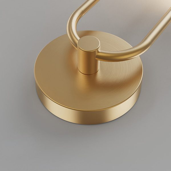 Modern 2-Light LED Wall Sconces with Acrylic Ring and Frosted Globe - Image 6