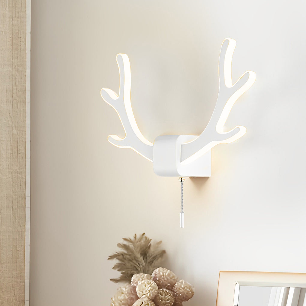 7-90f89d04-38b4-4d4f-953f-6361aa00d702.jpg Creative Antlers Iron LED Nordic Wall Lamp Wall Light with Pull Switch - Image 1