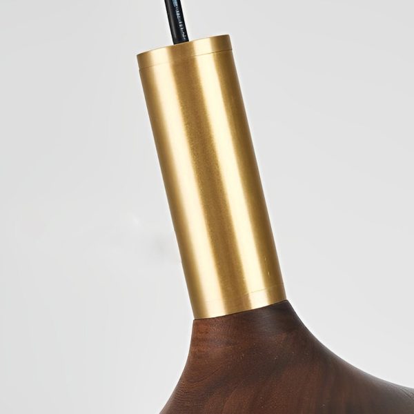 Creative Flying Saucer Shape Wood LED Nordic Chandelier Pendant Lights - Image 7