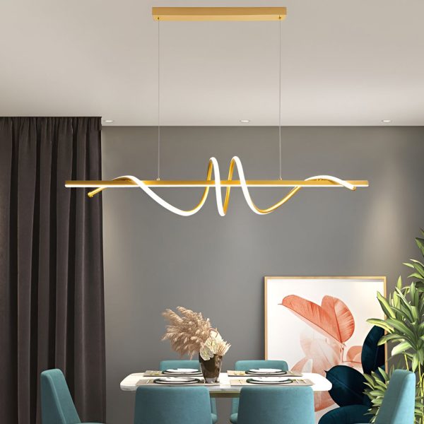 Creative Strip LED Stepless Dimming Nordic Kitchen Pendant Lighting - Image 3