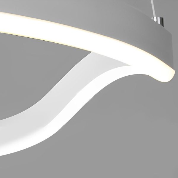Irregular Ring LED Three Step Dimming Minimalist Chandelier Pendant Lighting - Image 7
