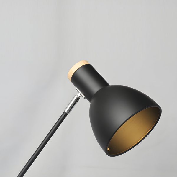 Adjustable Rotatable Wood and Metal Reading Desk Lamp for Modern Spaces - Image 5