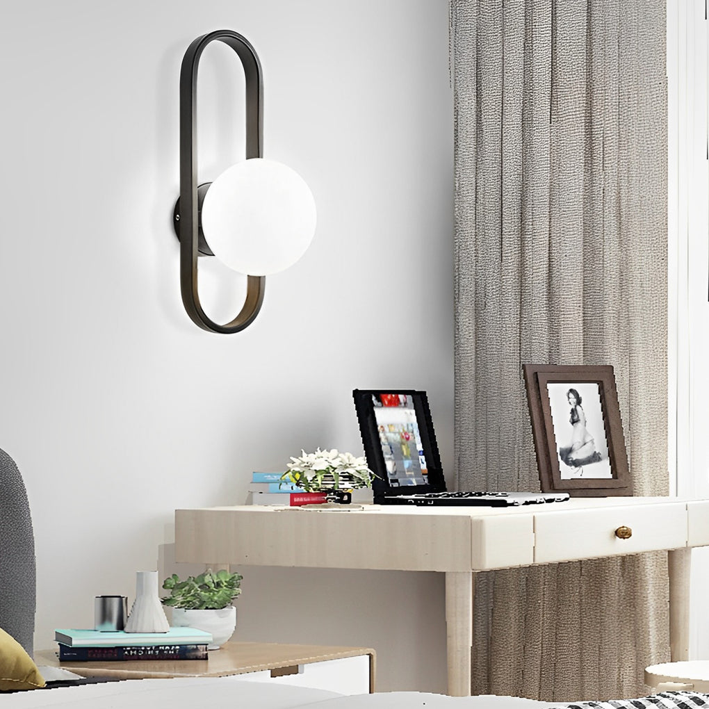 7-9e34df96-66b9-4b5a-95aa-03712fe03373.jpg Creative Glass Shade Elliptical Iron Modern Wall Lights Fixture Wall Lamp - Image 1