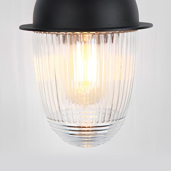 Waterproof Glass Ball Matte Black Modern Outdoor Wall Lamp Exterior Lights - Image 6