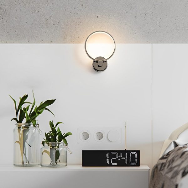 Circular Minimalist Aluminum LED Nordic Decorative Wall Sconces Wall Lamp - Image 5