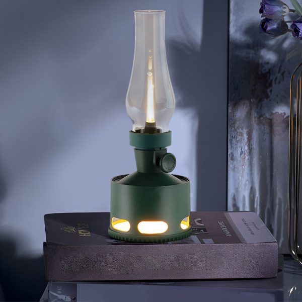 Modern Battery Operated Kerosene Style LED Table Lamp - Image 2
