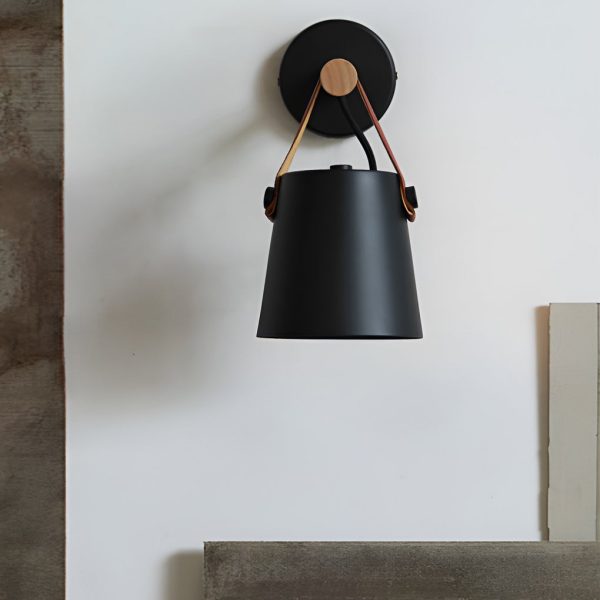 Classic Wood Metal Nordic Plug in Wall Sconce Lighting Wall Lamp - Image 3