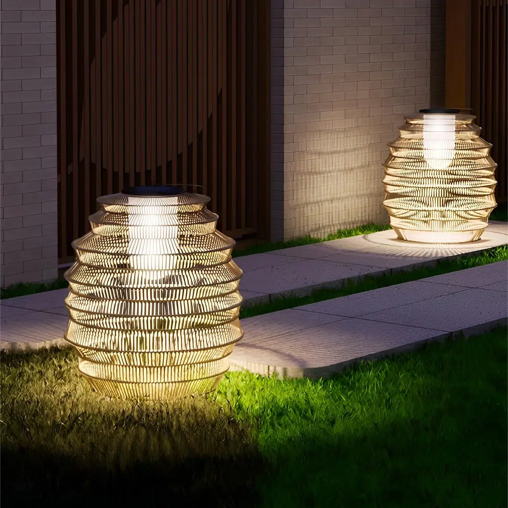7-a66bbd04-2cfd-4a61-b7fc-daab97781186.jpg Waterproof Handwoven Rattan LED Japanese Style Solar Outdoor Lanterns - Image 1