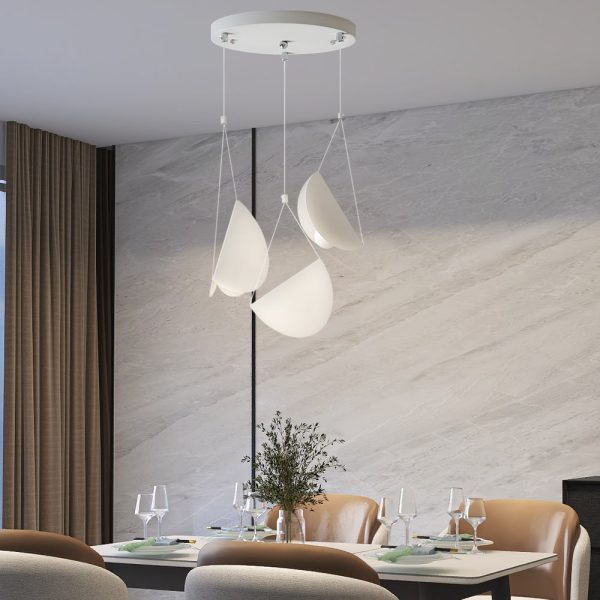 1/3/6-Light Minimalist Line White Glider Pendant Light - Image 3