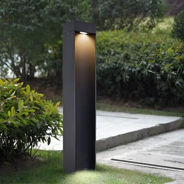 Modern 5W LED Black Outdoor Lawn Light with Open Front & Energy-Efficient - Image 5