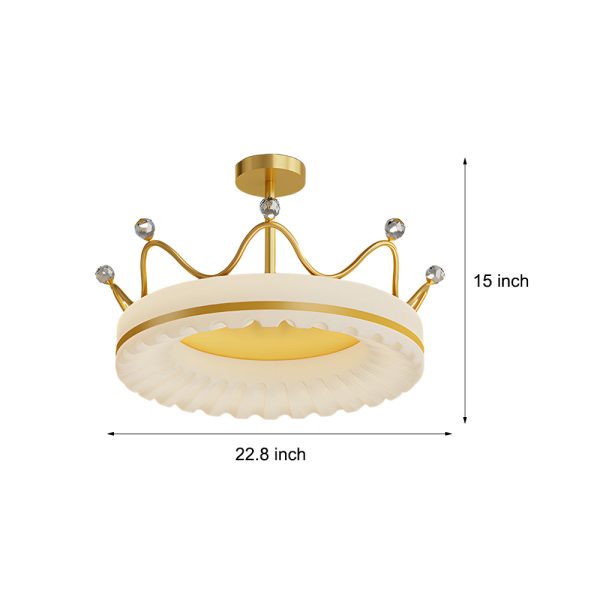 Creative Crowns Three Step Dimming LED Luxury Modern Ceiling Lights Fixture - Image 5