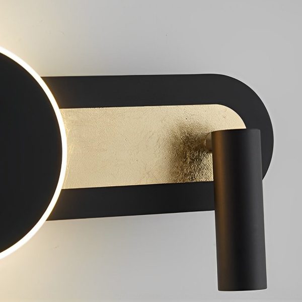 Round Adjustable Spotlights LED Nordic Wall Light Fixture with Switch - Image 3