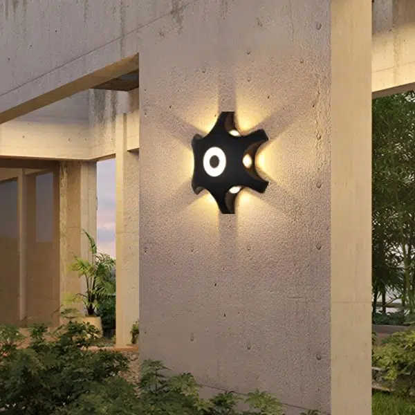 Flower Shaped LED Waterproof Nordic Wall Washer Lights Wall Sconces Lighting - Image 2