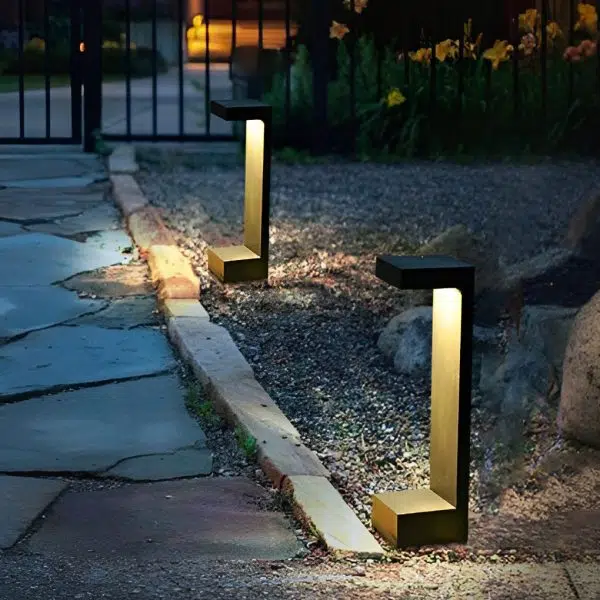 Contemporary Rectangular COB Pathway Lights Waterproof Outdoor Garden Illumination - Image 4