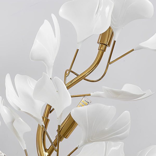 Ginkgo Biloba Leaves Branches 3 Step Dimming Gold Nordic Wall Lights Fixture - Image 6