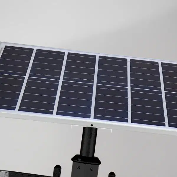 Vintage Waterproof 3 Step Dimming LED Solar Outdoor Pole Lights with Remote - Image 7