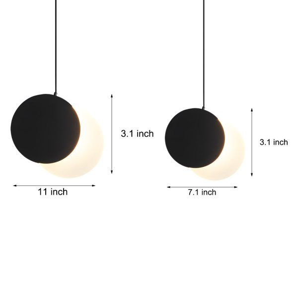 Lunar Eclipse Adjustable LED Kitchen Pendant Lighting Hanging Lamp - Image 6