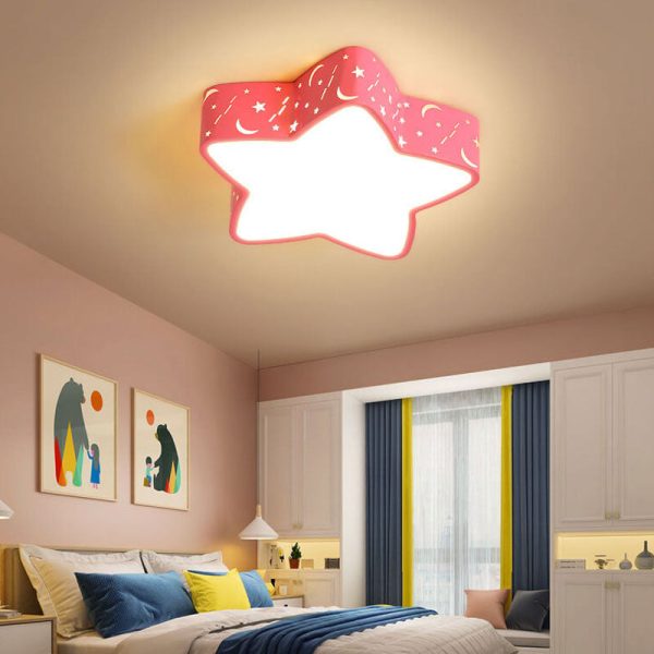 Cartoon Creative Star Shape LED Flush Mount Ceiling Light - Image 17