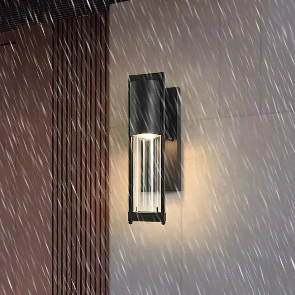 Antique Waterproof Glass Modern Outdoor Wall Sconce Lighting Wall Lamp - Image 5