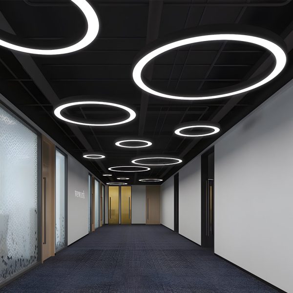 Round Ring Hanging Profile Light Suspended Office LED Pendant Light for Gyms - Image 5