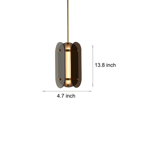 Long Round Glass Creative LED Simple Luxury Ins Nordic Small Pendant Lights - Image 5
