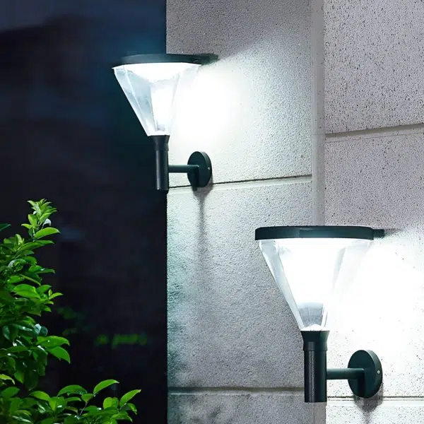 Geometric Waterproof LED Modern Outdoor Plug in Wall Lamp Wall Sconce Lighting - Image 2