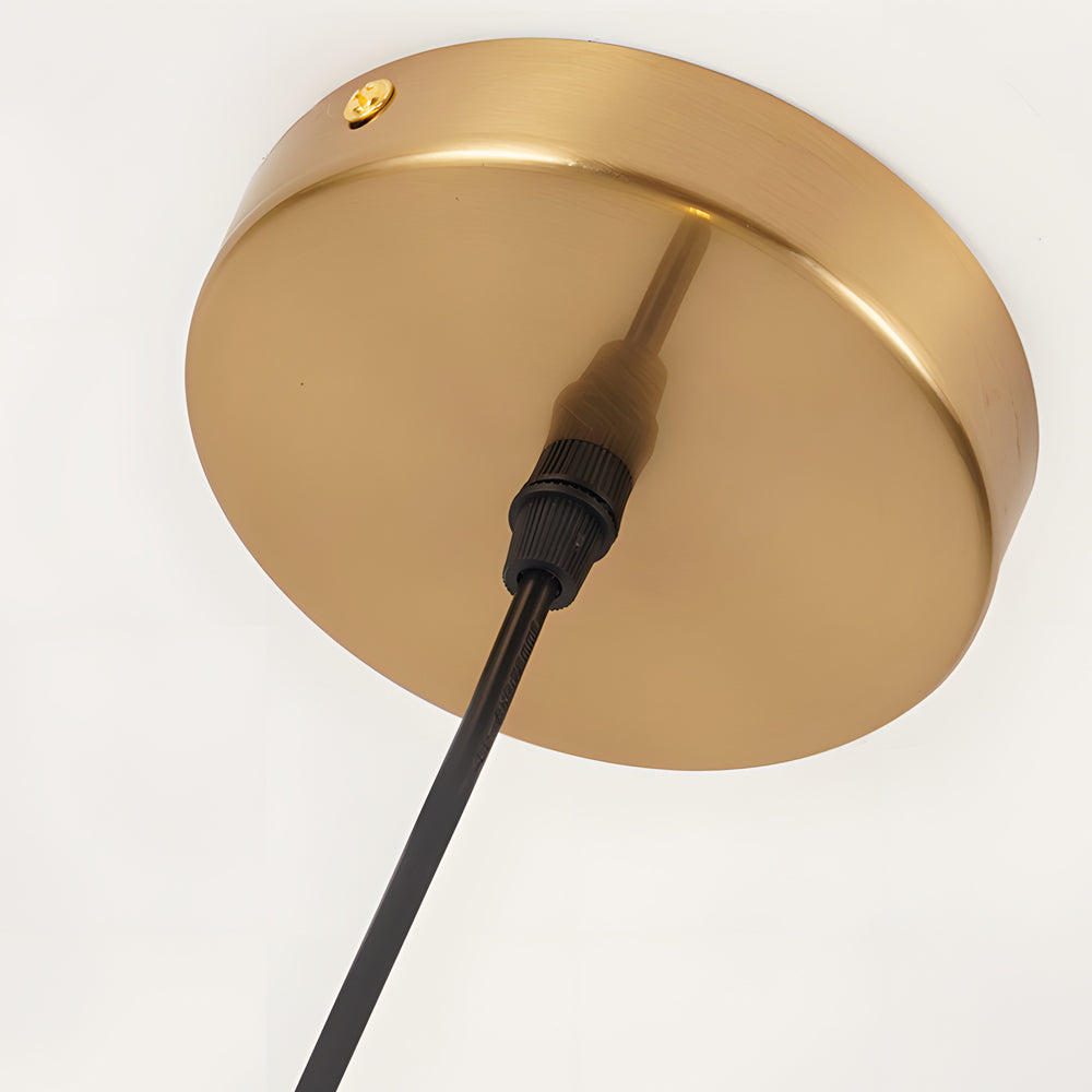 7-c5b43922-0cb2-4968-b1e7-45001d93dea1.jpg Modern Crystal Glass Disc Pendant Light with LED 1-Light Round Hanging Lamp - Image 5