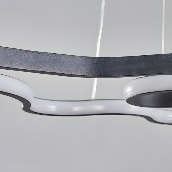 Linear Island Suspended Lighting Fixture: Modern LED Pendant Light for Dining Room - Image 5
