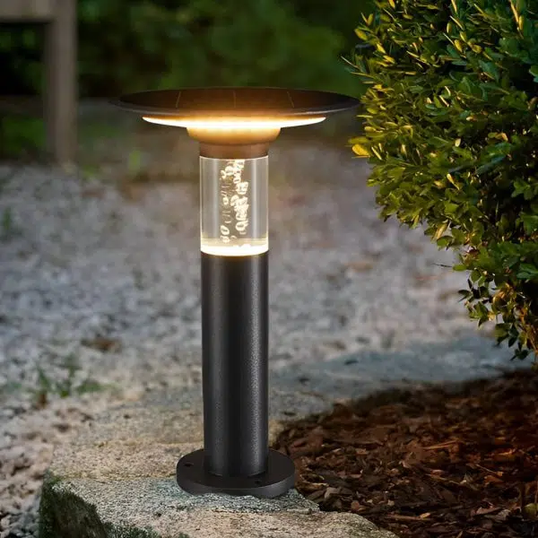 Solar Path Lights with Innovative Round Top Disk Down Lighting and Bubble Design - Image 3