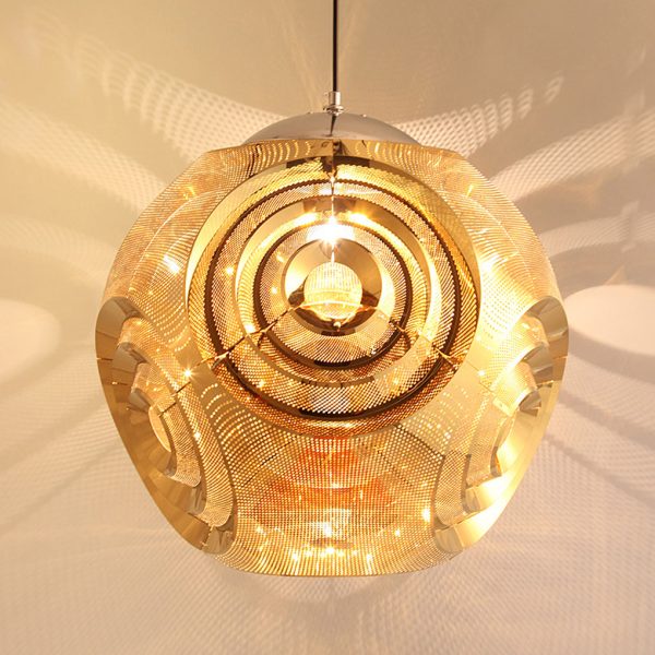 Creative Irregular Circular Stainless Steel Post-modern Chandelier Light - Image 10