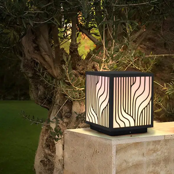 Square Creative LED Waterproof Modern Outdoor Fence Post Lights Pillar Light - Image 4