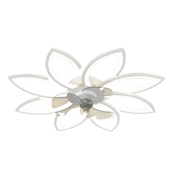 Flower Smart Silent Stepless Dimming LED Modern Ceiling Fan Light - Image 18