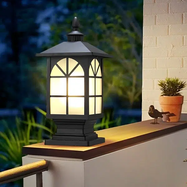 Retro Creative Waterproof Modern Outdoor Fence Post Lights Pillar Lamp - Image 2