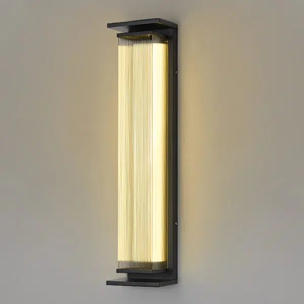 Creative Strip Waterproof Black Modern LED Wall Lamp Outdoor Wall Lights - Image 6