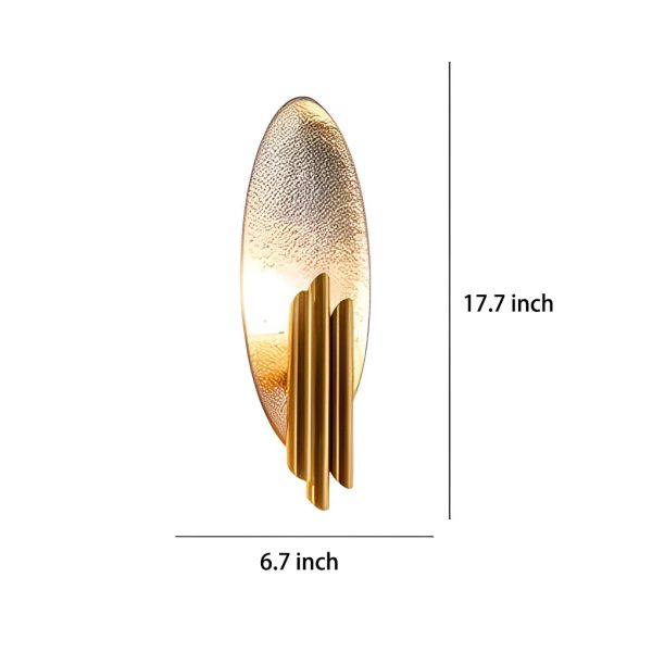 Oval Iron Electroplating Minimalist Creative Postmodern Wall Lights Indoor - Image 5