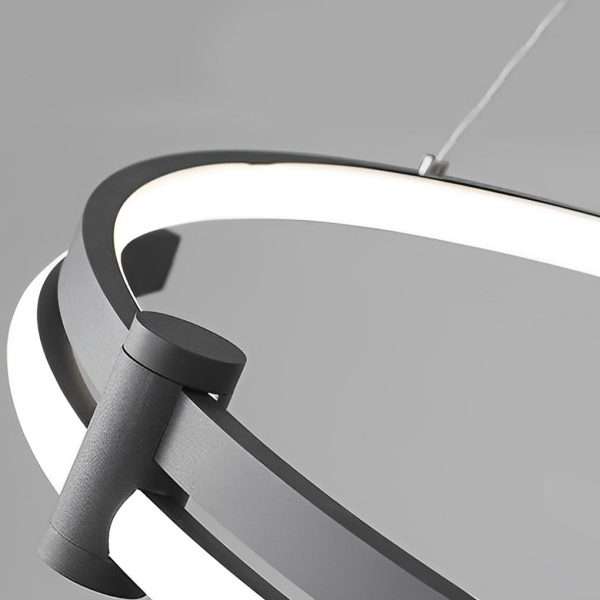 Minimalist Round Stepless Dimming with Remote LED Nordic Chandelier - Image 7