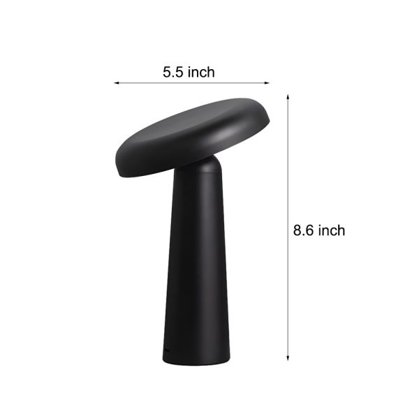 Tiltable Mushroom Touch Dimmable USB Rechargeable Table Lamp - Image 4