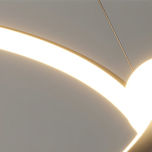 Minimalist Ring Ball 3 Step Dimming LED Nordic Chandelier Hanging Lamp - Image 5