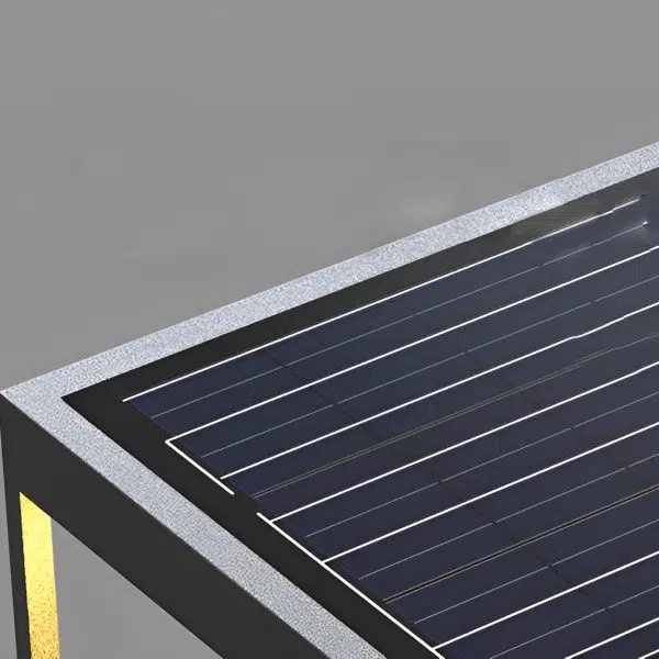 Square Steps Creative Waterproof LED Black Modern Solar Post Caps Lights - Image 6