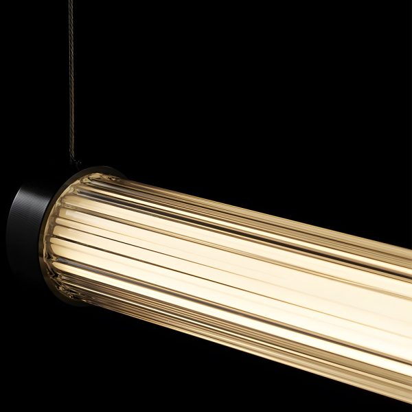 1-Light Glass Linear LED Island Pendant Light - Image 6