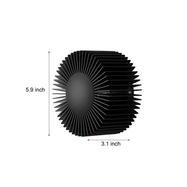 Round Sun Flowers LED Creative Decor Aluminum Modern Wall Light Fixture - Image 4